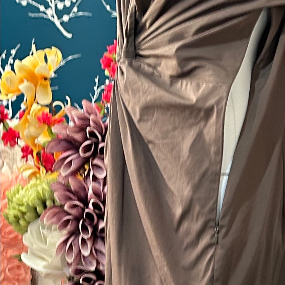 Michael Kors Taupe Long Sleeve Dress - Picture 14 of 16